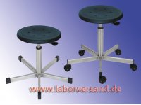 Lab stool, stainless steel