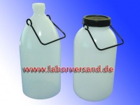 Storage bottles made of PE » <br/>wide neck with cap GL94 black » FW50