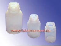 PE bottles, wide neck, round