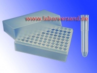 Microtiter tubes » <br/>empty box made of PP with lid for 96 microtiter tubes » MT96