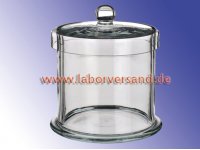 Glass cylinder with lid