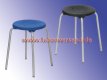 Stackable stools, stainless steel
