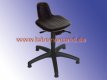 Lab stool with short backrest &raquo; <br>plastic base with black pneumatic spring &raquo; 4671.01