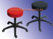 Swivel stool, padded (plastic base)