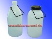 Vorratsflaschen aus PE &raquo; <br/>Enghalsausführung mit naturfarbenem Schraubverschluss GL40 &raquo; FE50
