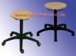 Lab stool with wooden seat » LH42