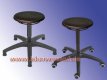 Lab stool with PU seat, ring release